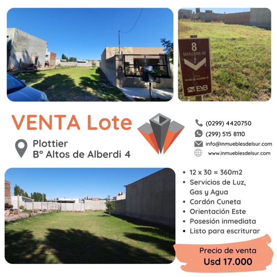 Lote en venta