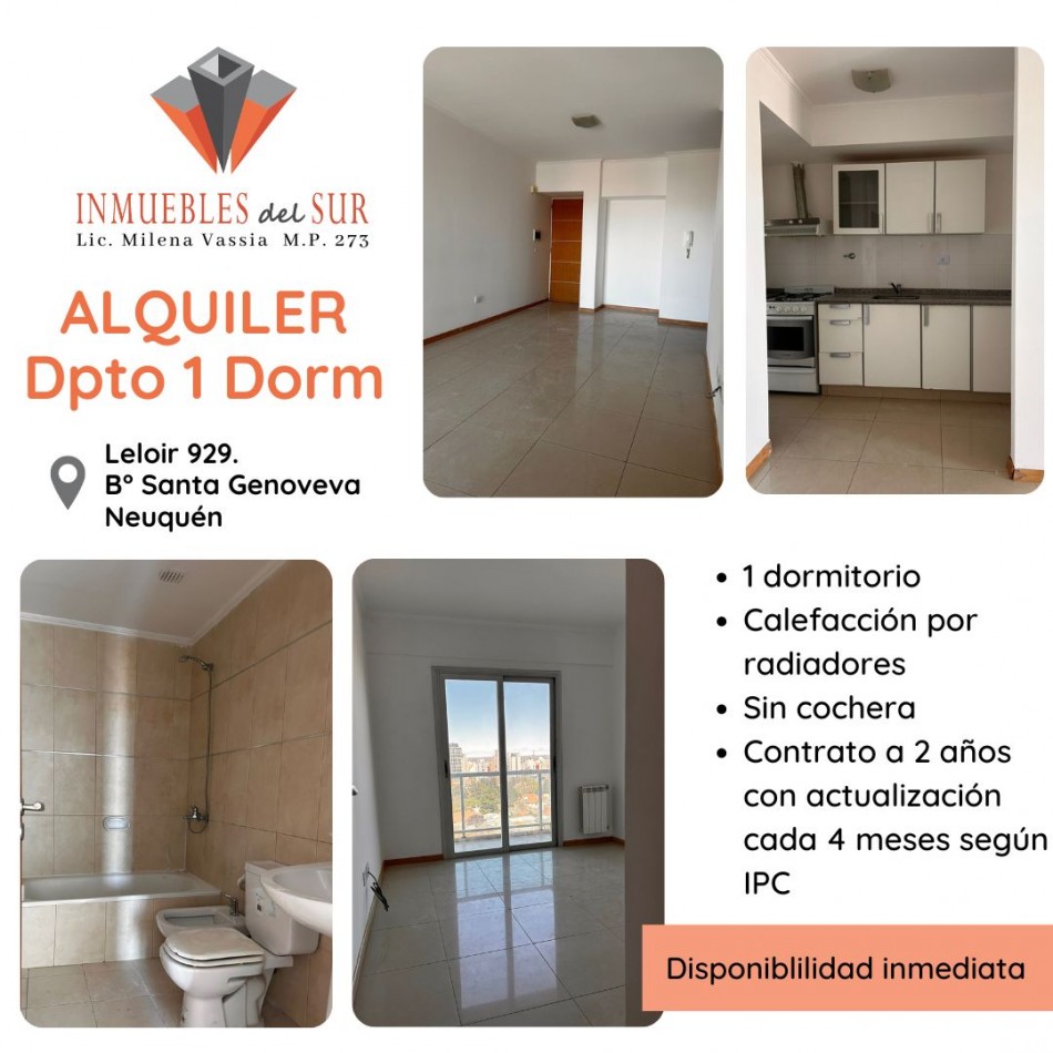 Alquiler Departamento de 1 Dormitorio en Neuquen