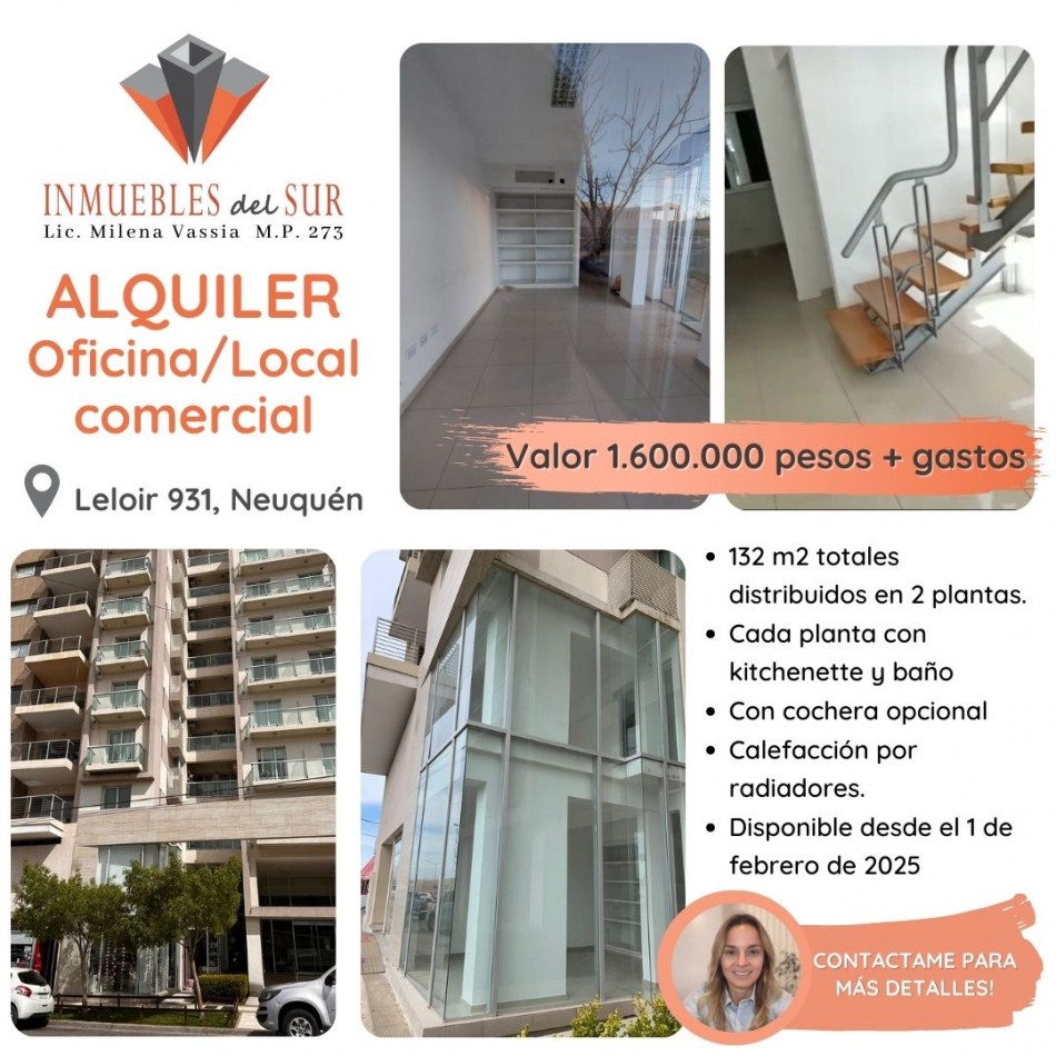 ALQUILER Oficina o Local Comercial en Neuquen