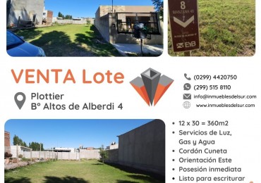 Lote en venta